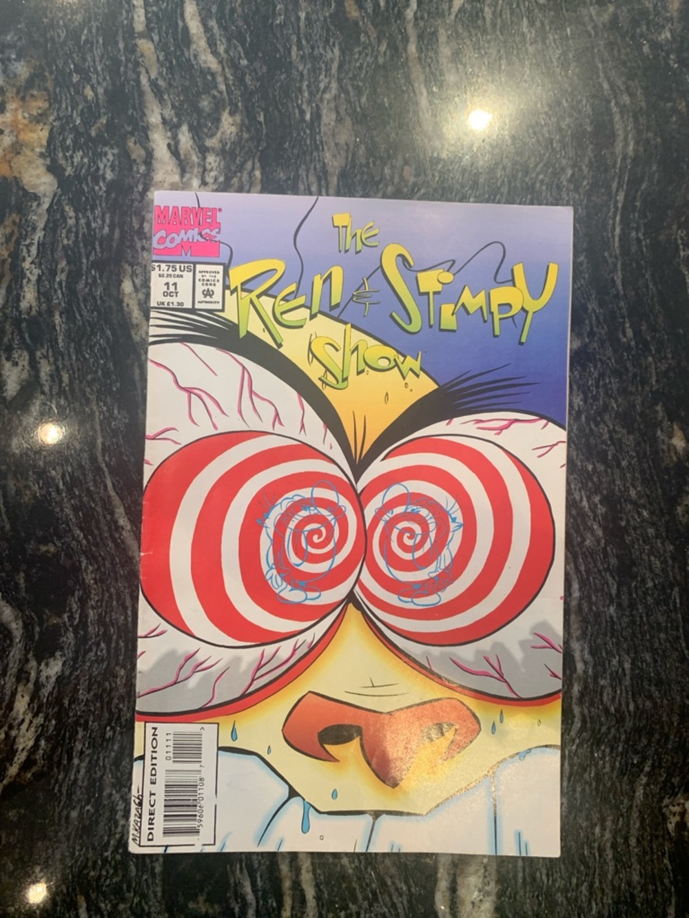 Marvel The Ren & Stimpy Show Comic - Red, White, Purple, Yellow